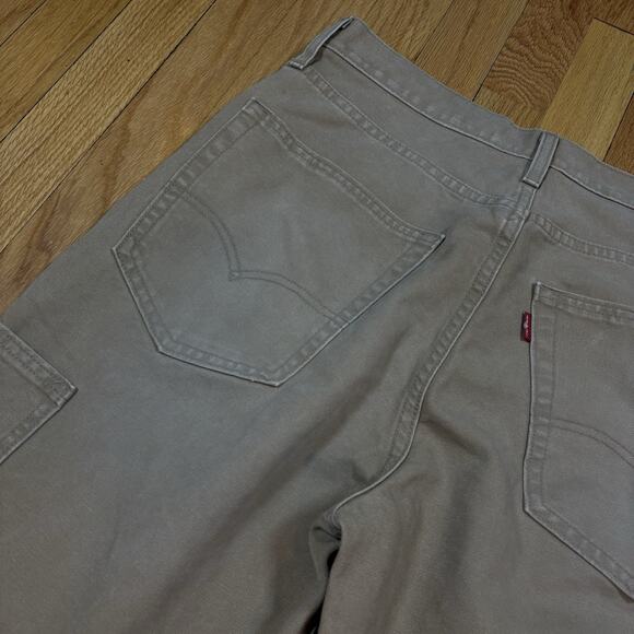 Levi's Men’s 30x32 Workwear Tan Carpenter Pants 568 Loose Straight Double Knee - Picture 10 of 16